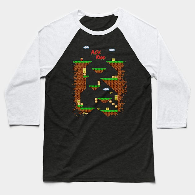 Alex Kidd in Miracle World Baseball T-Shirt by degdesign